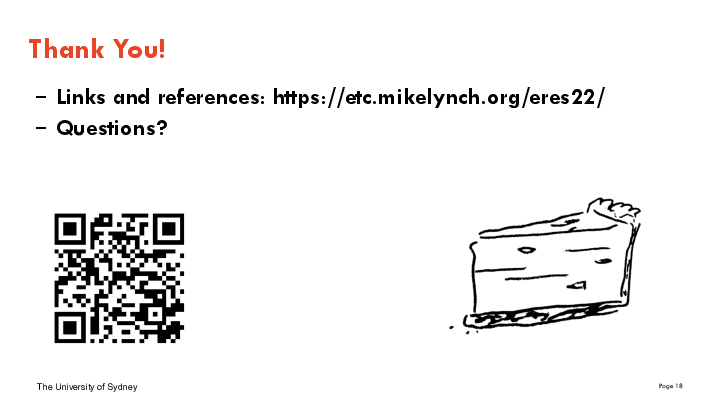 Links and references: https://etc.mikelynch.org/eres22/
Questions?

Thank You!
